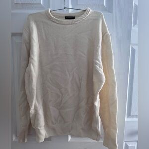 Brandy Melville Cream Crew Neck Sweater